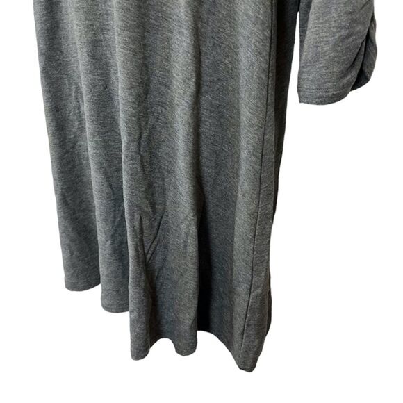 Garnet Hill Gray Jersey Knit Oversized Loose Top Casual Longline Lagenlook M - Picture 10 of 16